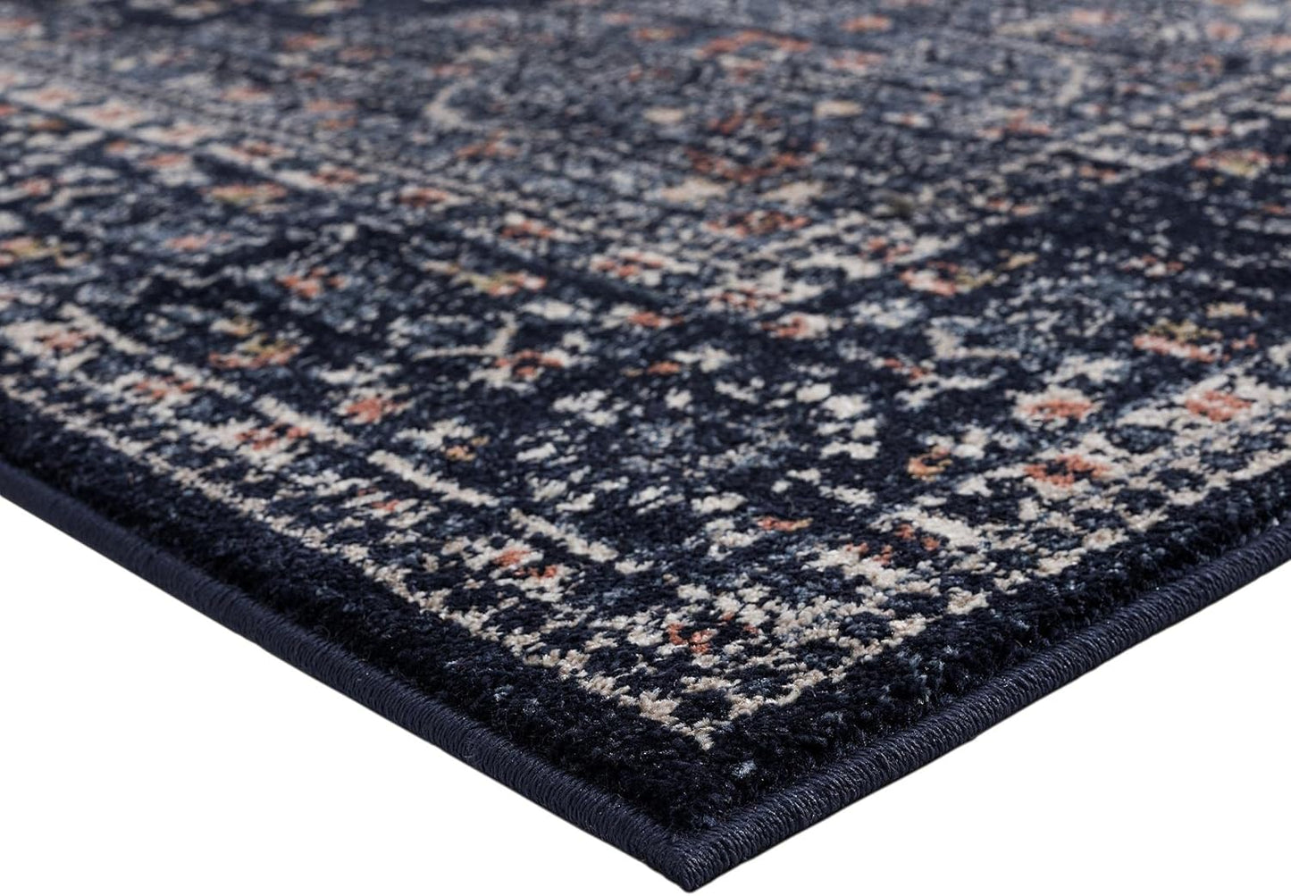 Waterloo Navy Oriental 5X7 Area Rug