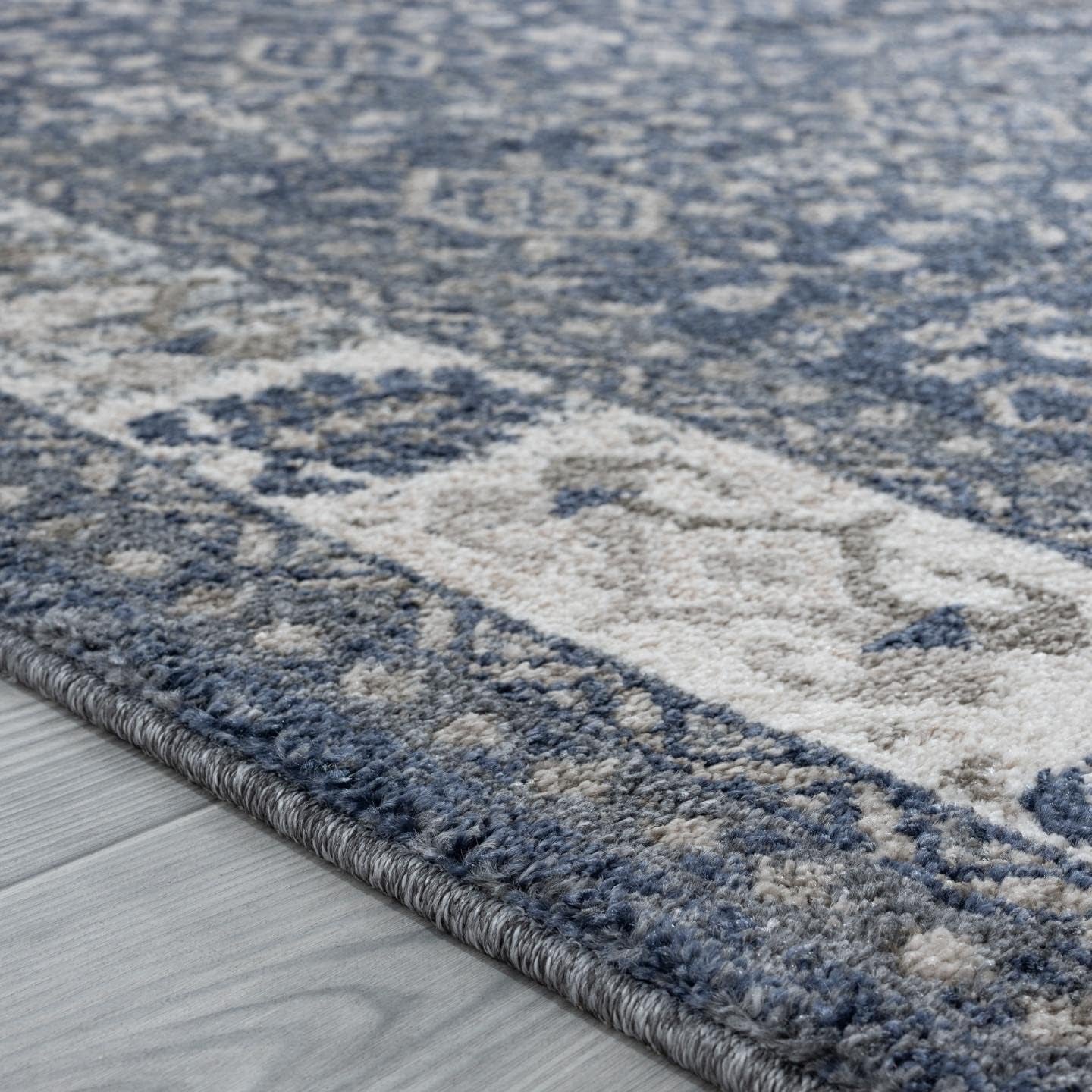 Persian Rugs Taba Collection 7081 Oriental Premium Blue 8X10 Area Rug