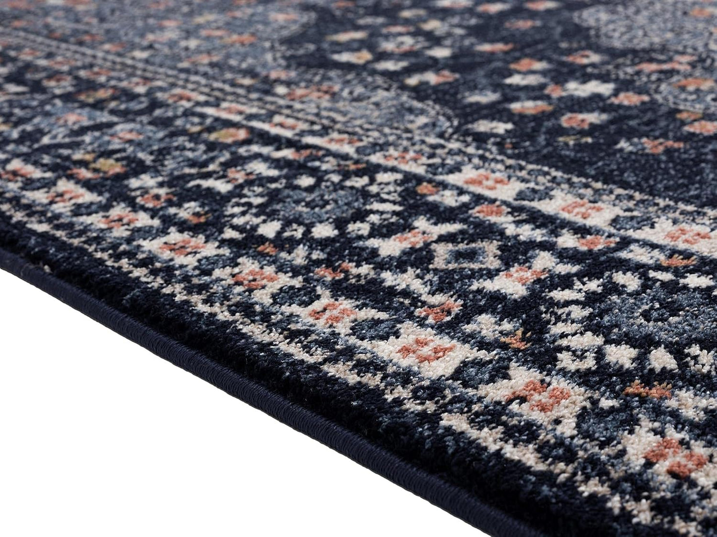 Waterloo Navy Oriental 5X7 Area Rug