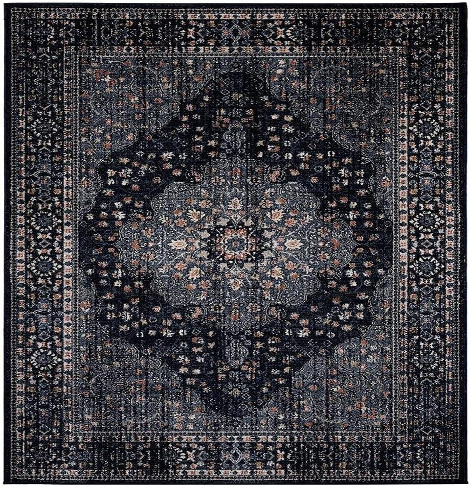 Waterloo Navy Oriental 5X7 Area Rug
