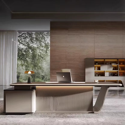 Asthetic Modern Office Desks Drawers L Shaped Adjustable Designer Electric Computer Desks Gaming Home Escritorio Furniture