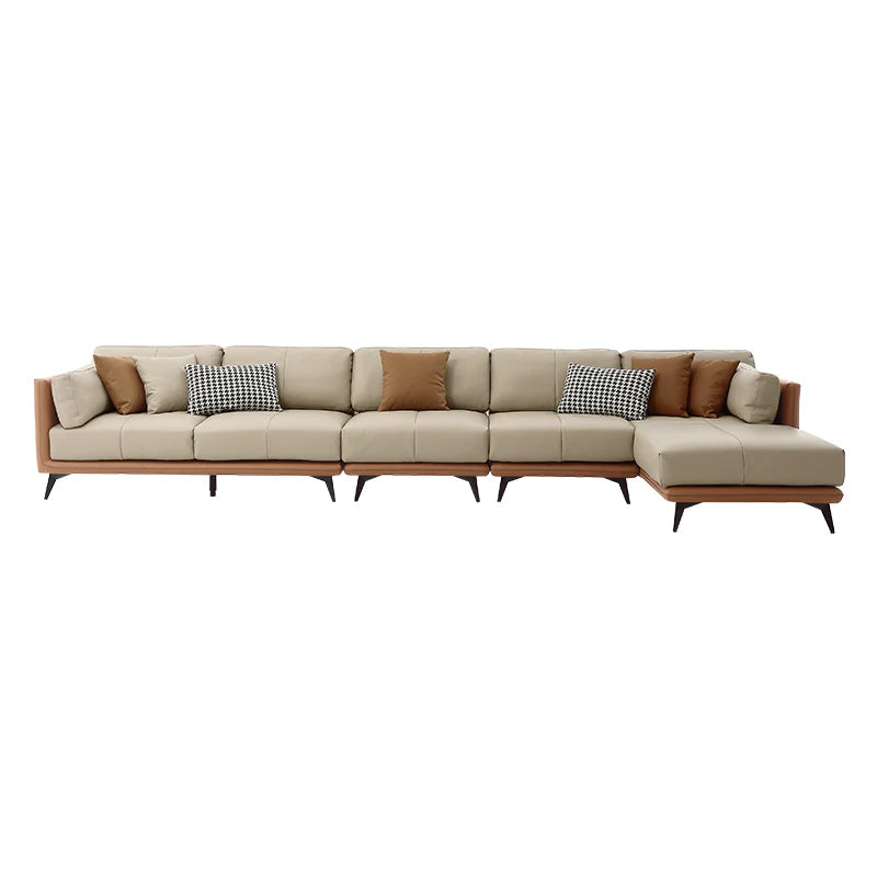 All-Leather Sectional
