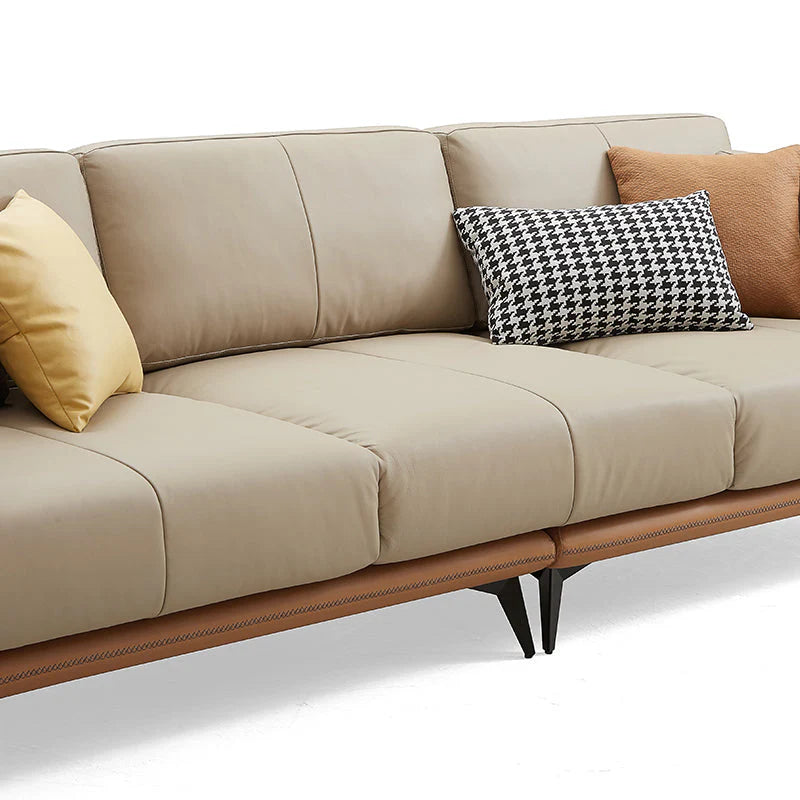 All-Leather Sectional