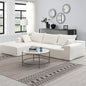 Convertible Modular Sectional Sofa L Shaped Reversible Couch Chenille Sleeper Combination Sofa for Living Room,Cream(No Metal Frame,Foam + Pocket Spring Fill)