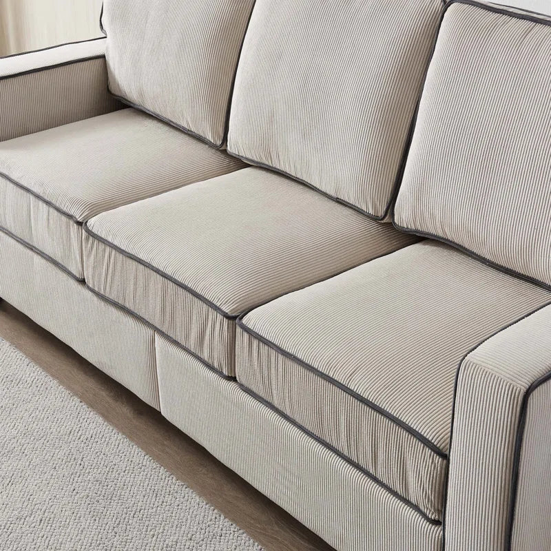 81'' Upholstered Sofa with Loveseat Storage