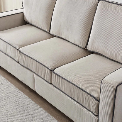 81'' Upholstered Sofa with Loveseat Storage