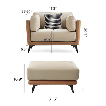 All-Leather Sectional