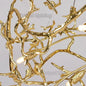 Retro Crystal LED Chandeliers Gold Luxury Lighting Illuminator for Living Room Hanging Light Fixture Kitchen Light