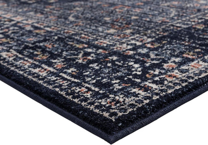 Waterloo Navy Oriental 5X7 Area Rug