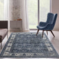 Persian Rugs Taba Collection 7081 Oriental Premium Blue 8X10 Area Rug