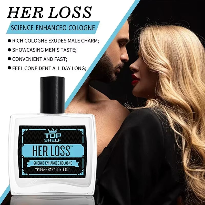Her Loss Cologne for Men (Pheromone Enhanced) - 100Ml EDP Spray | Long Lasting | Natural Herbal Scent - Perfume Her Loss Para