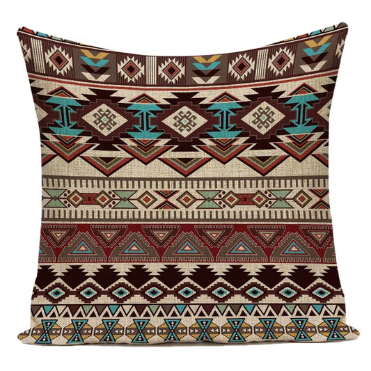 Decorative Pillows Case Boho Vintage Geometric Polyester Cushion Cover for Sofa Car Home Couch Pillows Cover