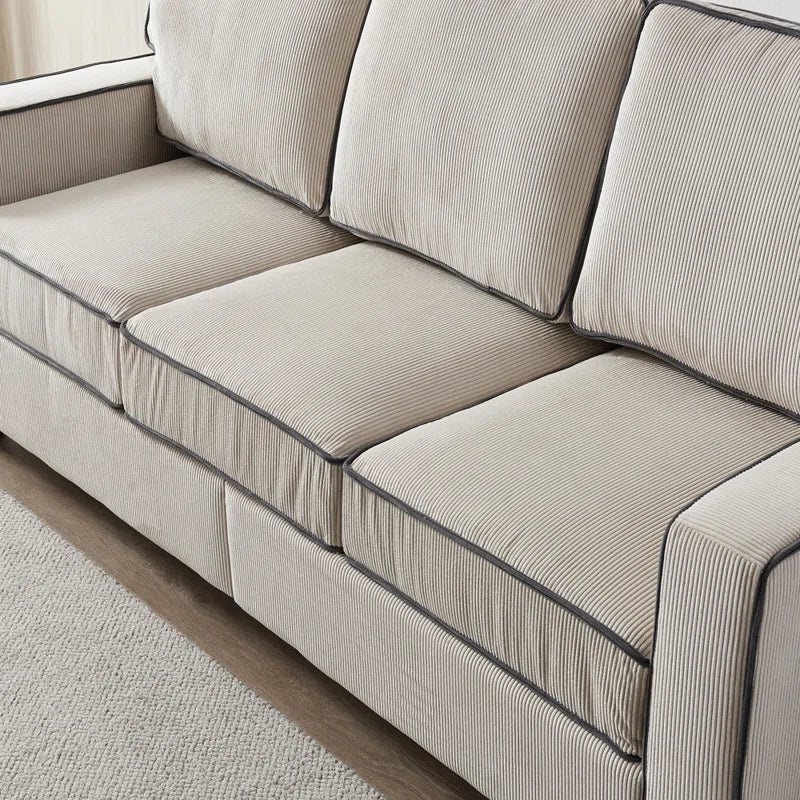 81'' Upholstered Sofa with Loveseat Storage