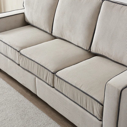 81'' Upholstered Sofa with Loveseat Storage