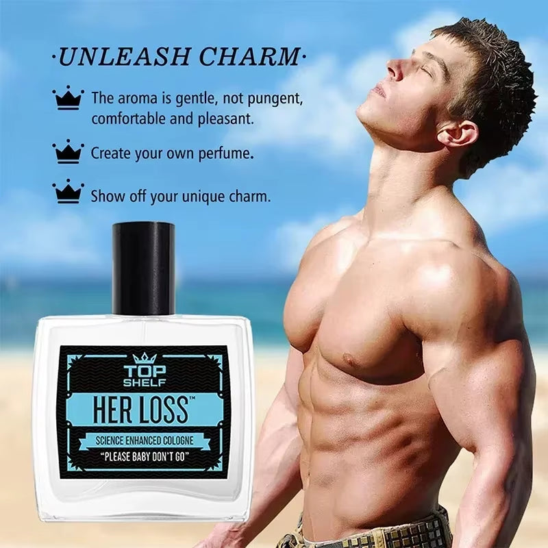 Her Loss Cologne for Men (Pheromone Enhanced) - 100Ml EDP Spray | Long Lasting | Natural Herbal Scent - Perfume Her Loss Para