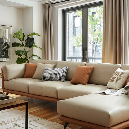 All-Leather Sectional