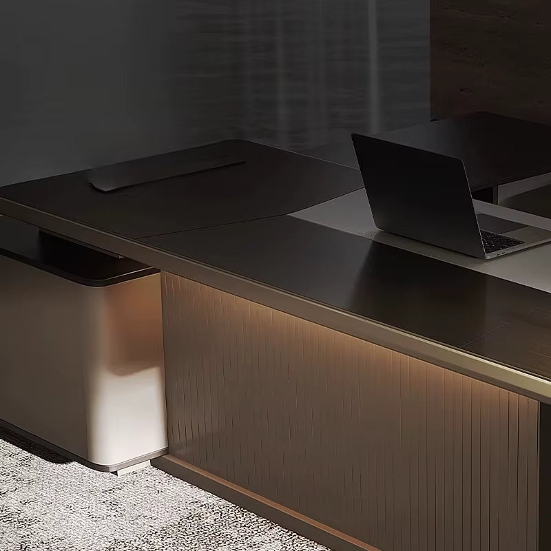 Asthetic Modern Office Desks Drawers L Shaped Adjustable Designer Electric Computer Desks Gaming Home Escritorio Furniture