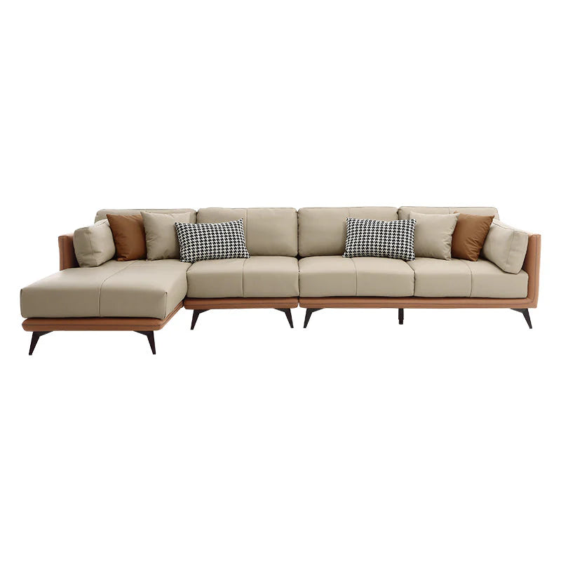 All-Leather Sectional
