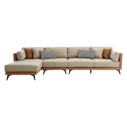 All-Leather Sectional