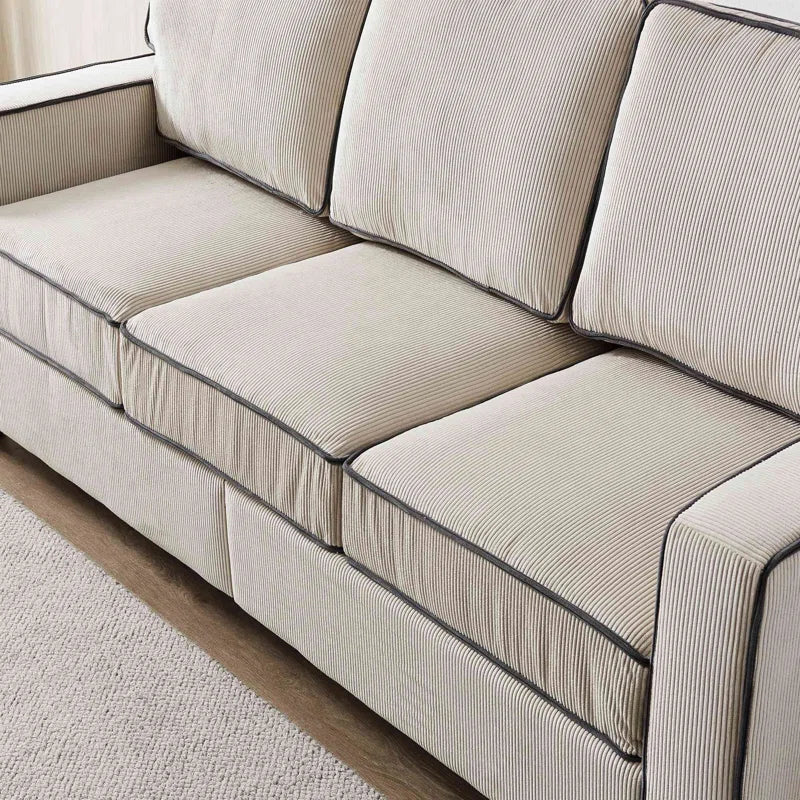 81'' Upholstered Sofa with Loveseat Storage
