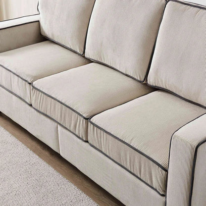 81'' Upholstered Sofa with Loveseat Storage