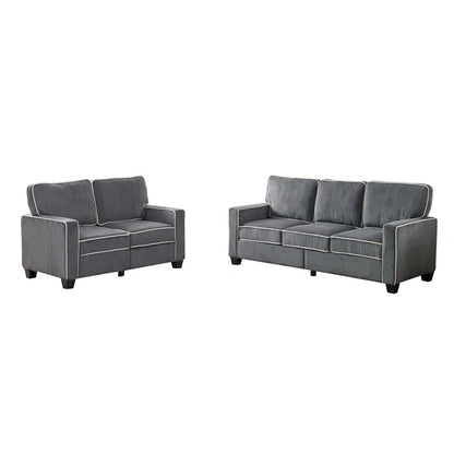 81'' Upholstered Sofa with Loveseat Storage