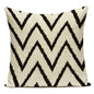 Black White Decorative Throw Pillows Case Geometric Sofa Cushion Cover Polyester Pillowcase Cover for Sofa Home Bedroom