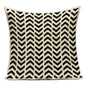 Black White Decorative Throw Pillows Case Geometric Sofa Cushion Cover Polyester Pillowcase Cover for Sofa Home Bedroom