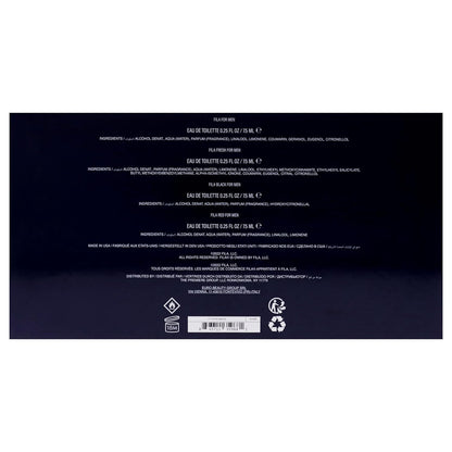 Fila Mens Cologne Gift Set - Fila Fresh, Fila Black, Fila Red - 3 Pc EDT