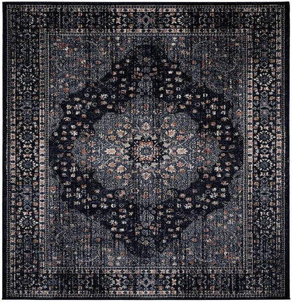 Waterloo Navy Oriental 5X7 Area Rug