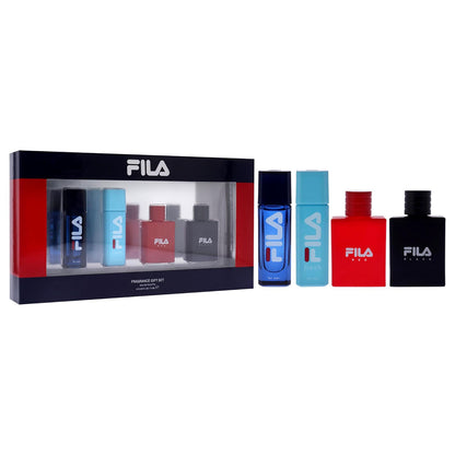 Fila Mens Cologne Gift Set - Fila Fresh, Fila Black, Fila Red - 3 Pc EDT