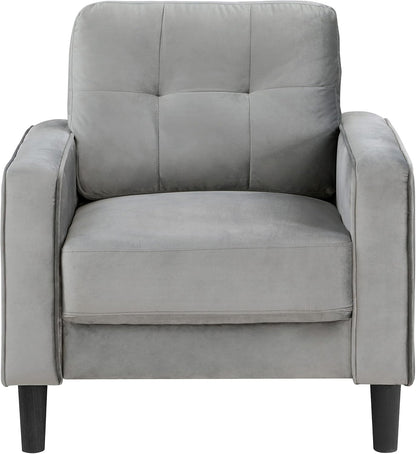 Brussels Living Room Chair, Gray