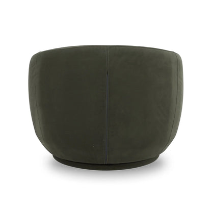 Mira Swivel Chair, Olive Velvet