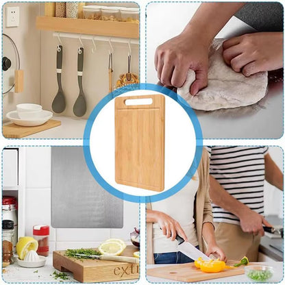 Kitchen Cutting Board Double-Sided Available Rectangular Thickened Solid Wood Cutting Board Fruit Veggies Meat Cutting Boards