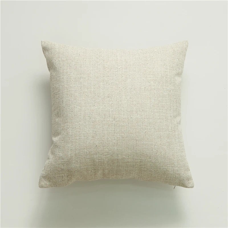 Linen Pilllow Cover with Tassels Soft Cushion Cover for Living Room Pillowcase 45*45 Decorative Pillows Nordic Home Decor