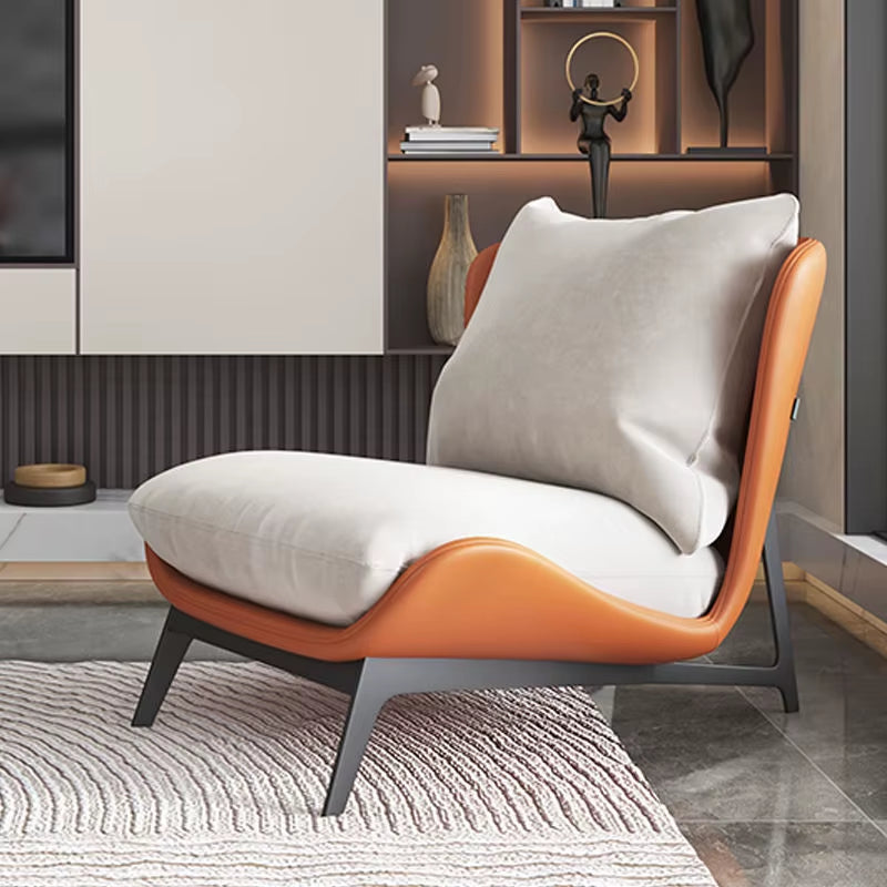 Nordic Single Sofa Chair Sofa Modern Minimalist Design Art Balcony Leisure Light Luxury Latex Internet Celebrity Style Lazy Sofa