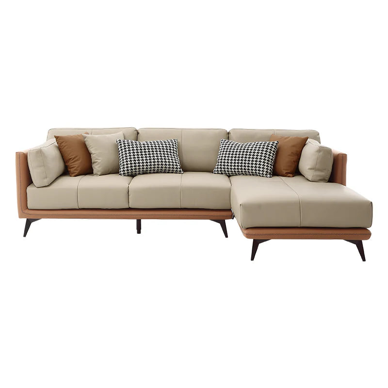 All-Leather Sectional